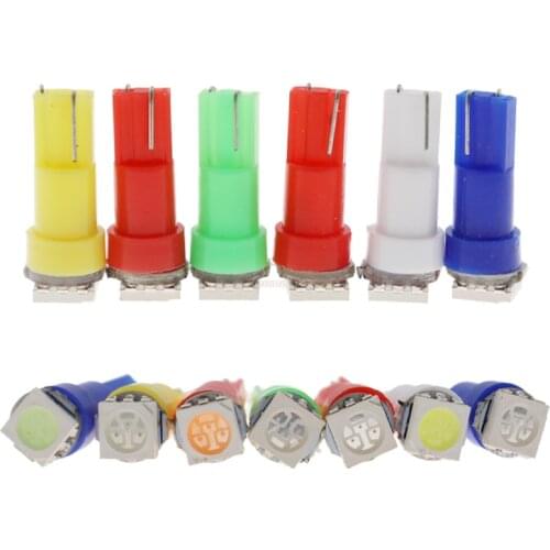 10PCS DC 24V 12V T5 led 17 37 73 74 SMD 5050 Auto LED Lamp Car Dashboard Instrument Light Bulbs 12V white blueSignal Lamp