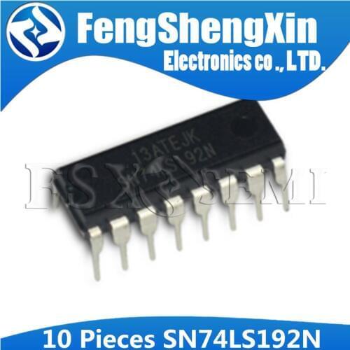 10pcs/lot SN74LS192N DIP16 74LS192 HD74LS192P SN74LS192 SYNCHRONOUS 4-BIT UP/DOWN COUNTERS IC