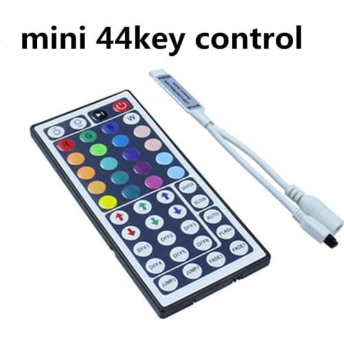 100pcs DC12V Mini 44Key RGB LED IR Remote Controller for 3528 5050 Strip Light
