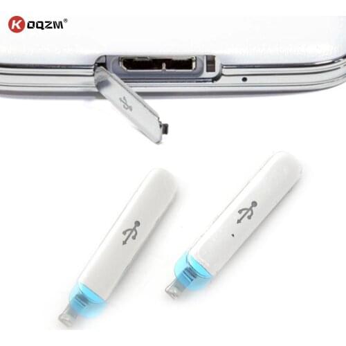 2pcs/lot Original Charging Port Dust Plug USB Cover Door For Samsung Galaxy S5 SV G900 G9005 G900A G900T Housing Phone Parts