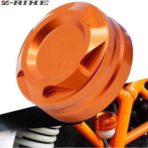 Motorcycle Aluminum CNC Engine Rear Fluid Reservoir Cap Cover For 125 200 390 RC 125 200 390 Rear Brake master cylinder
