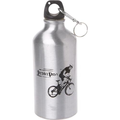 500ml Water Bottle Aluminum Alloy Outdoor Sports Cycling Ultralight With Buckle