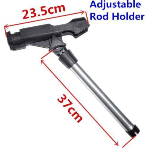 Fishing Rod Holder Boat Kayak Adjustable Swivel Side Mount Kits Fishing Tackle Black