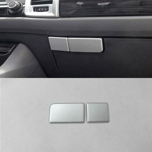 For Skoda Kodiaq 2017 2018 2019 ABS Chrome Glove Box Handle Frame trim cover Interior Mouldings car-styling Exterior Accessories