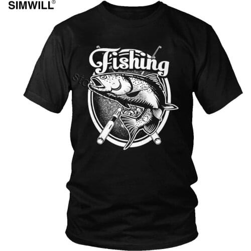 Classic Fish Just One More Cast I Promise T Shirt Funny Fishing Addiction T-shirt Short Sleeve Cotton Fisher Tee Trend Gift Tops