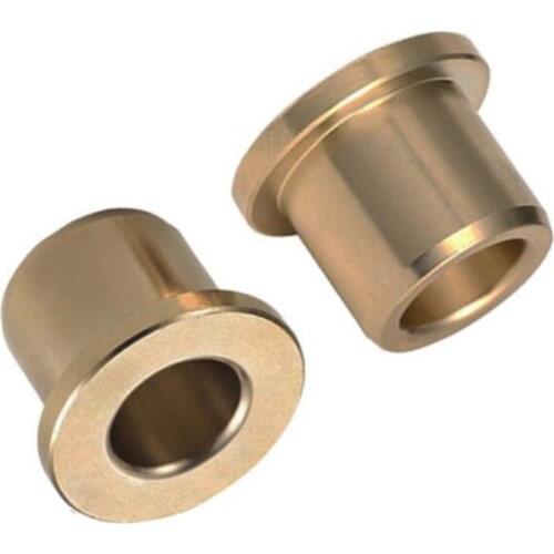 Brass sleeve flange through hole bearing bushing 12/13/15/16/20mm ID size 18/19/21/22/30mm outer diameter 12mm-40mm length 1pcs