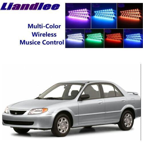 LiandLee Car Glow Interior Floor Decorative Atmosphere Seats Accent Ambient Neon light For Mazda Protege