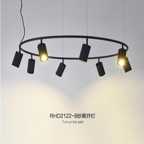 Modern Nordic Round Chandelier Lighting for Living Room Bedroom Kitchen Island Replica Design Chandelier LED Suspension Home