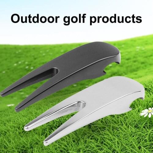 Divot Repair Tool Multifunctional Lawn Maintenance Portable Golf Pitchfork Ball Marker for Outdoor Golf Accessories Magnet Clip