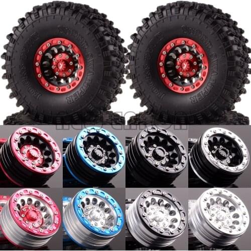 New ENRON 4P 1.9" metal wheels and 120mm RC RC 1/101 super swamp tires: 10 axial tracks SCX10 SCX10 II 90046