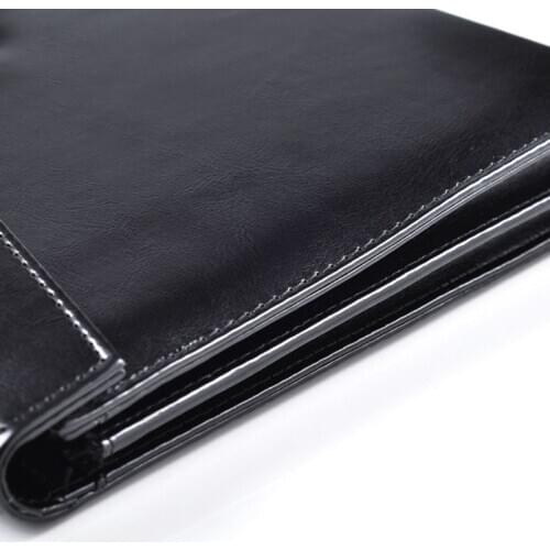 A4 Document File Folder with Password Lock Briefcase Organizer PU Leather Office XXUC
