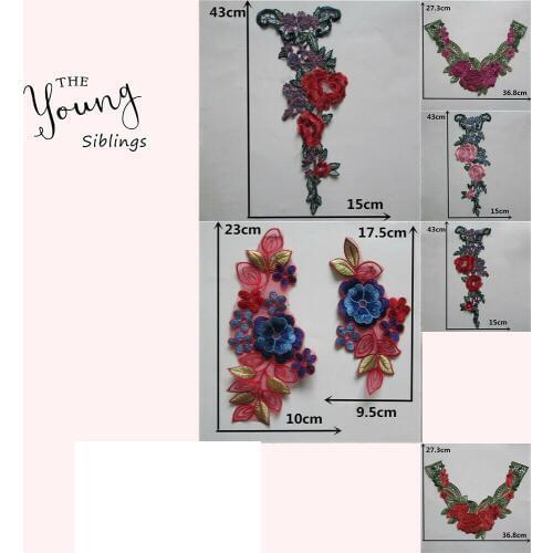 Best Selling Style Embroidery Flower Lace Collar DIY Sewing Applique Lace Neckline Decorative Supplies Clothing Accessories