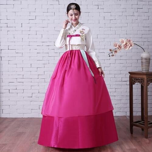 Traditional Korean Clothing For Women Court National Costume Hanbok Stage Dance Dress New Year Party Wear Hanbok Korean 10737