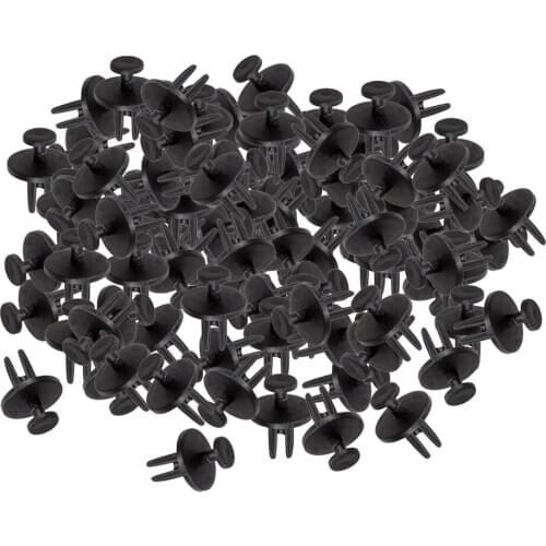100x Universal Automobile Mud Skirt Blind Rivets 6mm Fender Fastener 1/4"