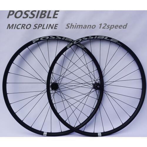 12 Speed MICRO SPLINE Hub XT M8100 M7100 29H 100/110x15MM 142/148x12mm 29er 27.5er XC Mountain Bike Wheelset BOOST 148MM