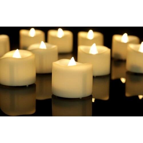 120pcs/lot batter operated LED Candle Flameless Flicker wavy TeaLight W/Timer(6 hrs On/18 hrs Off) Wedding Xmas Decor-Warm white