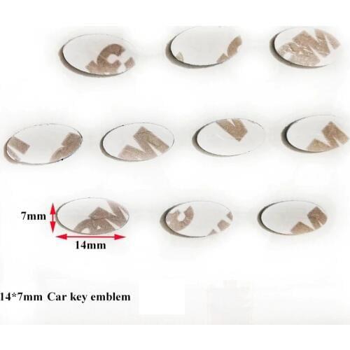 14X7mm Oval shape car key fob sticker logo 17X9mm car emblem sticker car control key logo