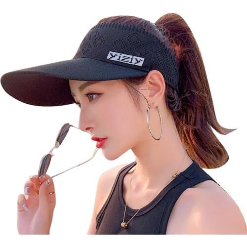 New style visor hat sprots visor caps summer sun visor hat outdoor sun cap for women