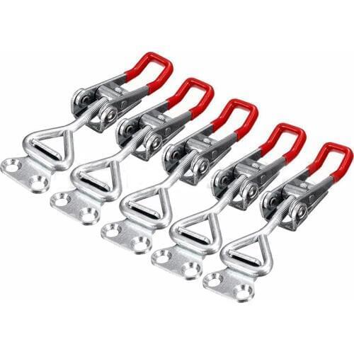 New 5PC Adjustable Toggle Clamp Pull Action Latch Hand 100KG/220lbs Holding Capacity