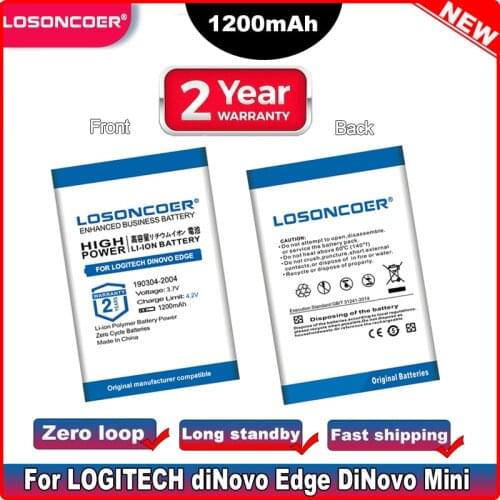 190304-2004 1200mAh Battery For Logitech DiNovo Edge Mini Harmony Y-RAY81 R-IG7 K43D L52B M36B 190304-2000 F12440071 M50A