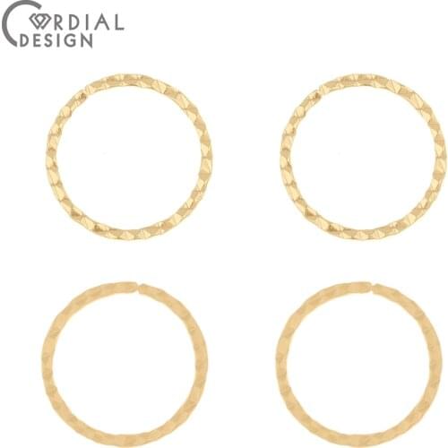 Cordial Design 100Pcs 24*24MM Jewelry Accessories/Earrings Connectors/Loop/DIY Making/Hand Made/Jewelry Findings & Components
