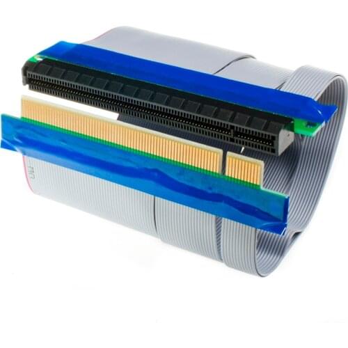 Free Shipping Newest PCIE 16x 16x Card Flex Flexible Ribbon 15cm PCI-Express Riser Extension Cablefor Bitcoin Litecoin