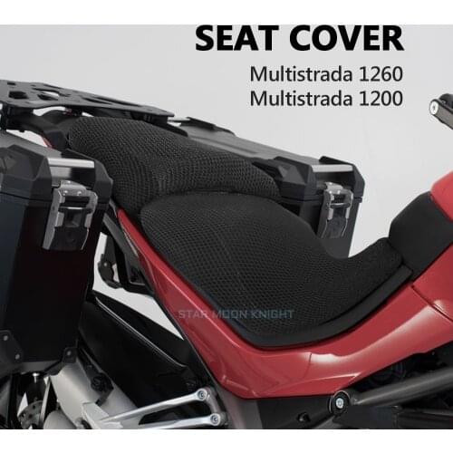 Motorcycle Seat Cushion Cover Net 3D Mesh Protector Insulation Cushion Cover For DUCATI Multistrada 1260 1260S MTS 1200 S 1200s