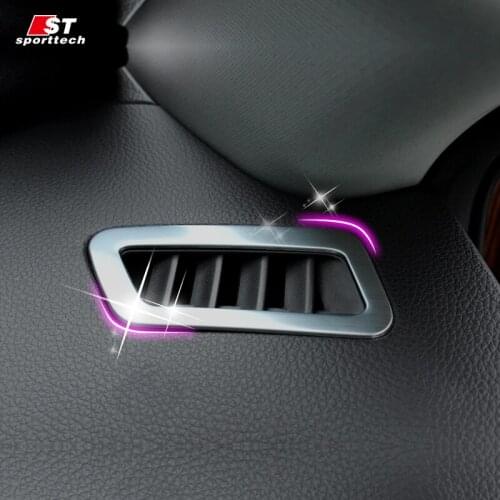 For Nissan X-Trail X Trail 2017 2018 2019 Car-styling Car air conditioning air outlet decorative bright frame interior sequins