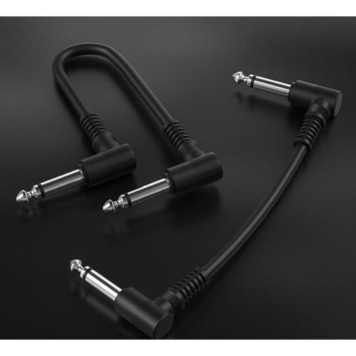 Guitar Audio Cable Connecting Line Electric Guitar Bass Piano Keyboard Drum Instrument Noise Reduction Shield Guitar Wire15/20Cm
