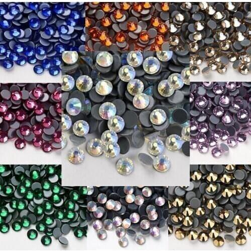 AAAA Quality DMC HotFix Rhinestones Ss6 Ss10 Ss16 Ss20 Ss30 Iron on Flatback Hot Fix Rhinestones for Sewing & Fabric Garment New