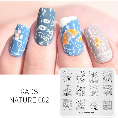 Rolabling Nail Art Image Stamping Plates Rectangle Nail Art Stamp Image Plate Stamping Template Manicure Nail Stencils Printing