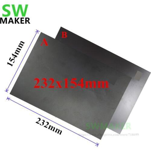 A+B 232x154mm Magnetic Print Bed Tape Print Sticker Build Plate Tape Flex Plate Update Flashforge Creator Pro/Dreamer 3D Printer