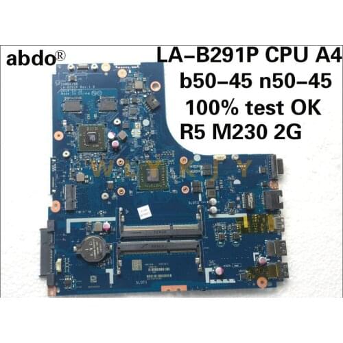 For Lenovo B50-45 n50-45 la-b291p Laptop motherboard CPU a4-6210 R5 M230 2G DDR3 100% Test OK
