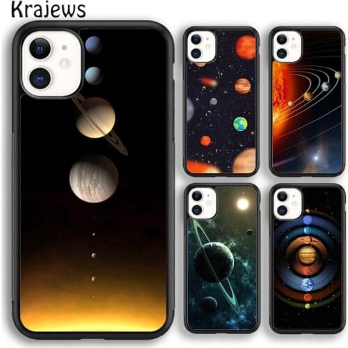 Krajews Astronomy Planets Soft Phone Case Cover For iPhone 5 SE 6s 7 8 plus X XR XS 11 12 pro max Samsung Galaxy S8 S9 S10
