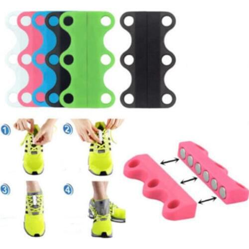 Novelty Closure Magnetic Lazy Fast Closing Shoe Buckles Sneaker Casual Hot Shoelace Fashion No-Tie lazy Shoe laces Unisex