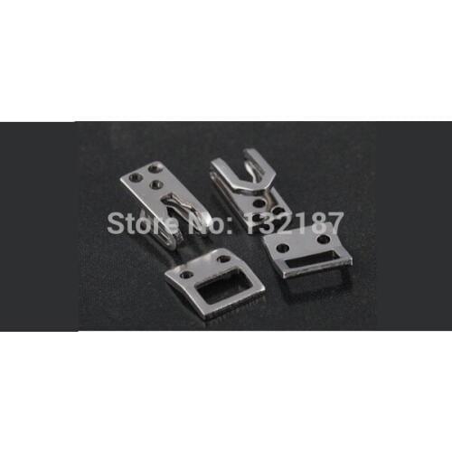 Wholesale #6008 metal brass garments hooks trousers / skirts hooks and eyes silver nickle color HE-021