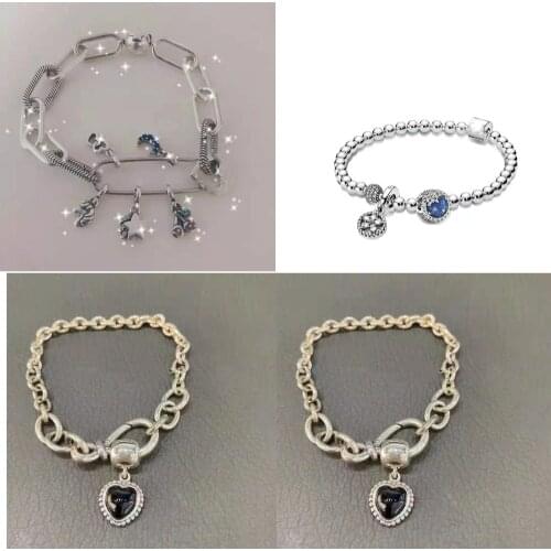 Autumn S925 Sterling Silver Fluffy Camel Skeleton Girl Traditional Rickshaw T-shaped Snake Snake Pan Bracelet