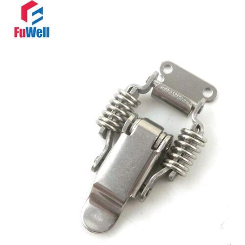 R008 Spring Loaded Toggle Latch Catch Hasp Box Buckle Stainless Steel Toggle Latch Lock 73x24mm Tool Box Latches