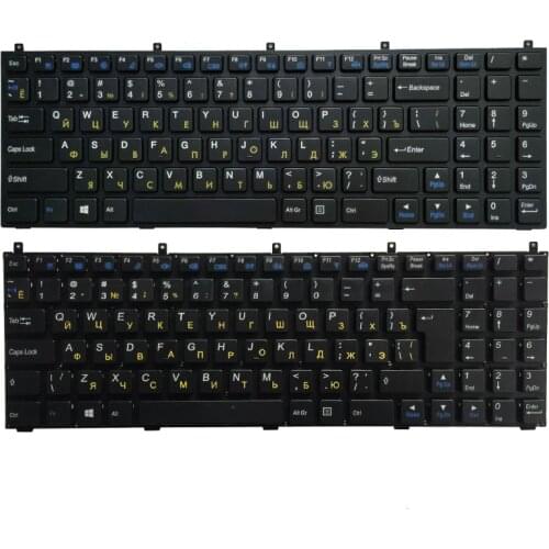 Russian Keyboard for Clevo W76 W760 W762 W765 P150 P150HM P170HM P151EM W150 W150HRM W150ER W170ER E713X M980NU M98NU W765T