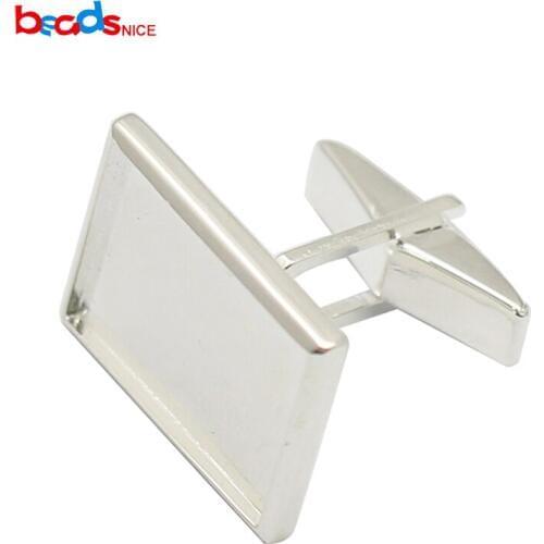 Beadsnice 925 sterling silver unique cufflink jewelry handmake wedding gift cuff link making for grooms ID30929