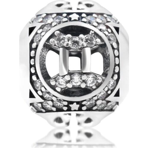 Vintage 925 Sterling Silver Constellation Bead Pendant for Pandora Bracelet Bracelet DIY