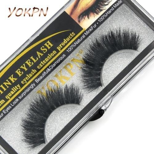 YOKPN Cotton Stems False Eyelashes Mink Messy Cross Naturally Exaggerated Fake Eyelashes Creative Arts Smoked Makeup Mink Lashes