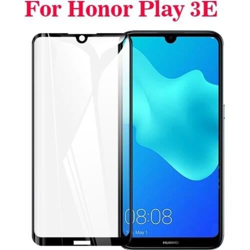 3D Full Glue Tempered Glass For Huawei Honor Play 3E Full Cover 9H Protective film Screen Protector For Huawei Honor Play 3E