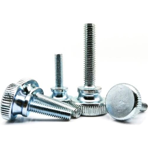 1/2/5pcs M3 M4 M5 M6 M8 M10 Double Deck Curtain Wall Glass Knurl High Step Head Hand Tighten Thumbscrew Adjust Thumb Screw Bolt