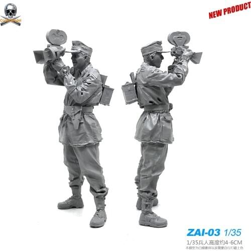 1/35 Resin model Kits Soldier figure self-assembled Zai-03