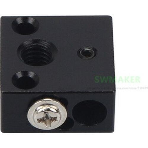 1pcs Upgrade Black Aluminium Creality CR-10 Ender-3 heater block for Creality CR-10 CR-10S Ender-3 3D printer MK8 hotend kit