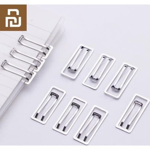 10pcs Youpin Nusign NS106 Paper Clip Mm Metal Binder Clips Grip Clamps Office School Stationery Paper Document Clips
