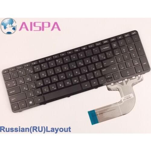 100% New Laptop Keyboard For HP 9Z.N9HSC.601 PK1314D1A00 NSK-CN6SC 749658-001 With Frame Russian RU Version