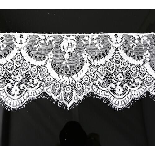 3 meters/lot) width 160mm Floral Embroidered Eyelash Lace Ribbon Clothing Accessories lace material Handmade