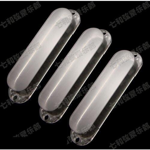 3 Pcs Transparent Sealed Single Coil Pickup Covers For Electric Guitar,Clear Closed style Single Coil Pickup Covers FT-3